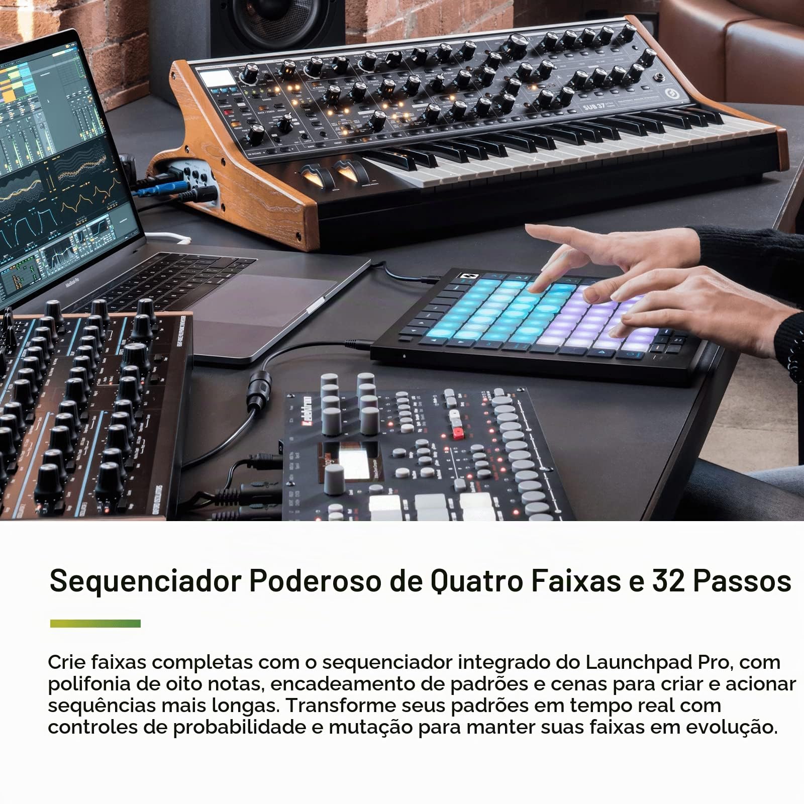 Controlador Novation Launchpad Pro MK3 para Ableton Live, preto